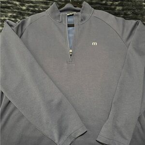 Travis Matthew’s Navy Half-Zip Mock Neck Sweater